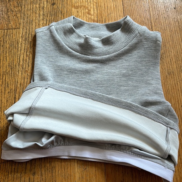 Alo Yoga Micro Waffle Comfort Bra Tank - Small - Picture 3 of 4